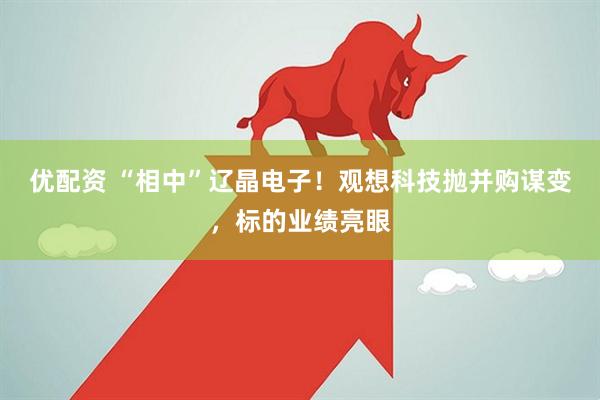 优配资 “相中”辽晶电子！观想科技抛并购谋变，标的业绩亮眼