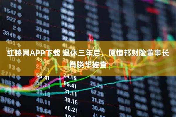 红腾网APP下载 退休三年后，原恒邦财险董事长肖晓华被查